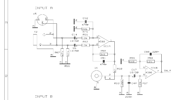 Entrée symétrique sur XLR et disymétrique sur RCA