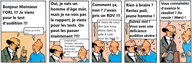 Test d'audition pour le professeur Tournesol
