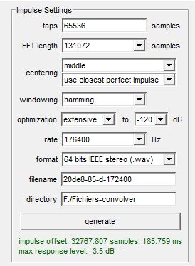 Générer le .wav de sortie