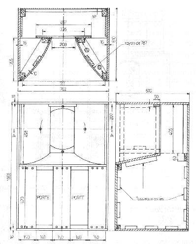 Plan de l'enceinte ALTEC A7