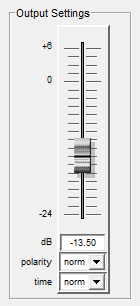 Position du potentiomètre RePhase pour rester sous les 0 dB
