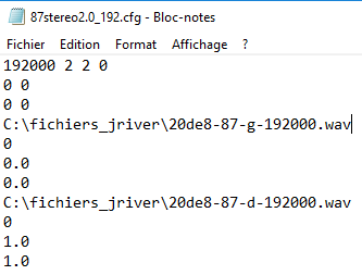 Fichier de correction par convolution à 192000 Hz