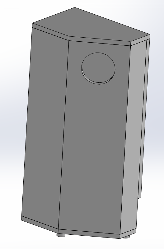 Enceinte murale vue avant pour un LE8T