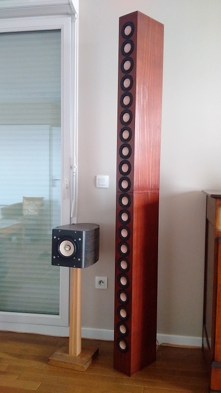 Ligne acoustique, et enceinte point source