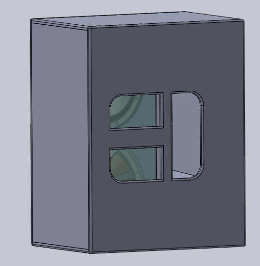Vue extérieure de l'enceinte NEXO LS2000