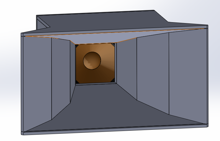 Pavillon de bas médium 160 Hz, vue 1