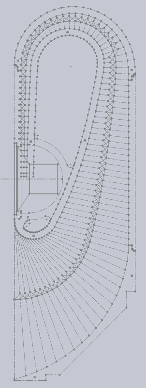Pavillon arrière haut pour haut-parleur de 31 cm avec 2 coudes seulement