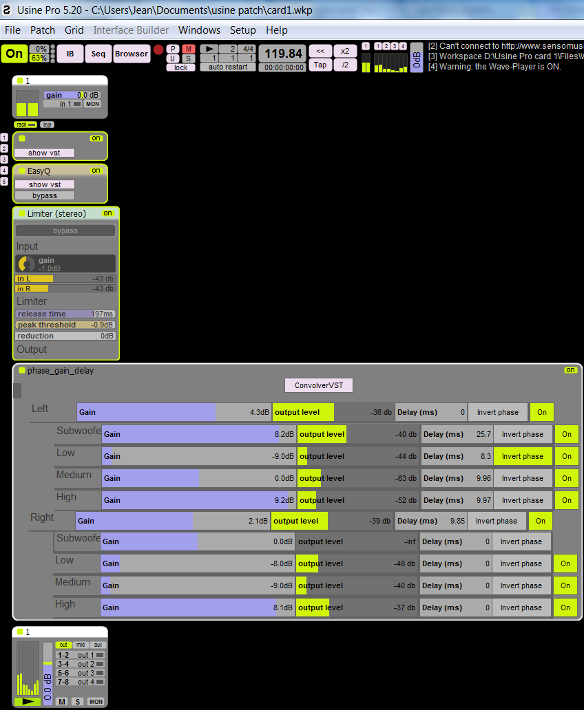 Interface utilisateur Usine